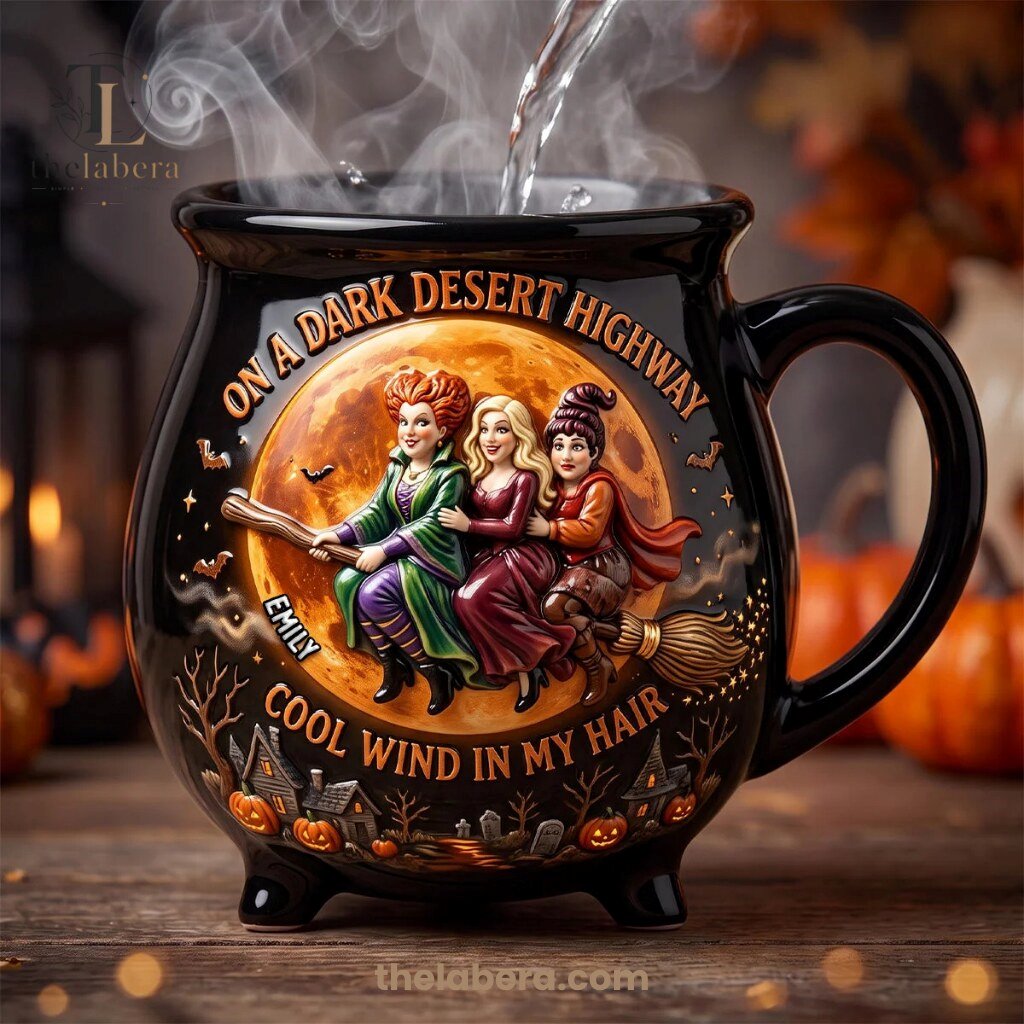 The Labera Emily Dark Desert Highway Witches Cauldron Mug Black