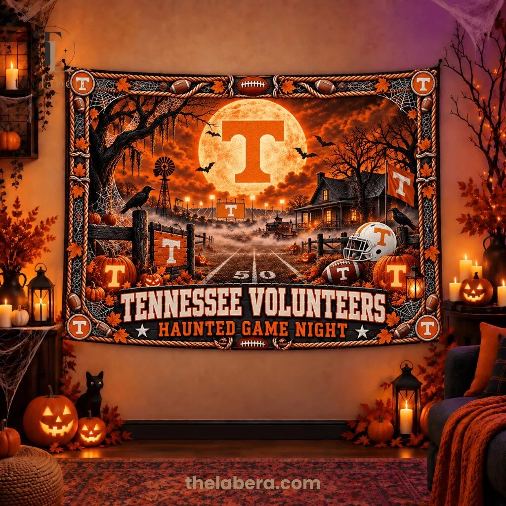 Tennessee Volunteers Haunted Game Night Banner Orange White Halloween 1 Tennessee Volunteers Haunted Game Night Banner Orange White Halloween