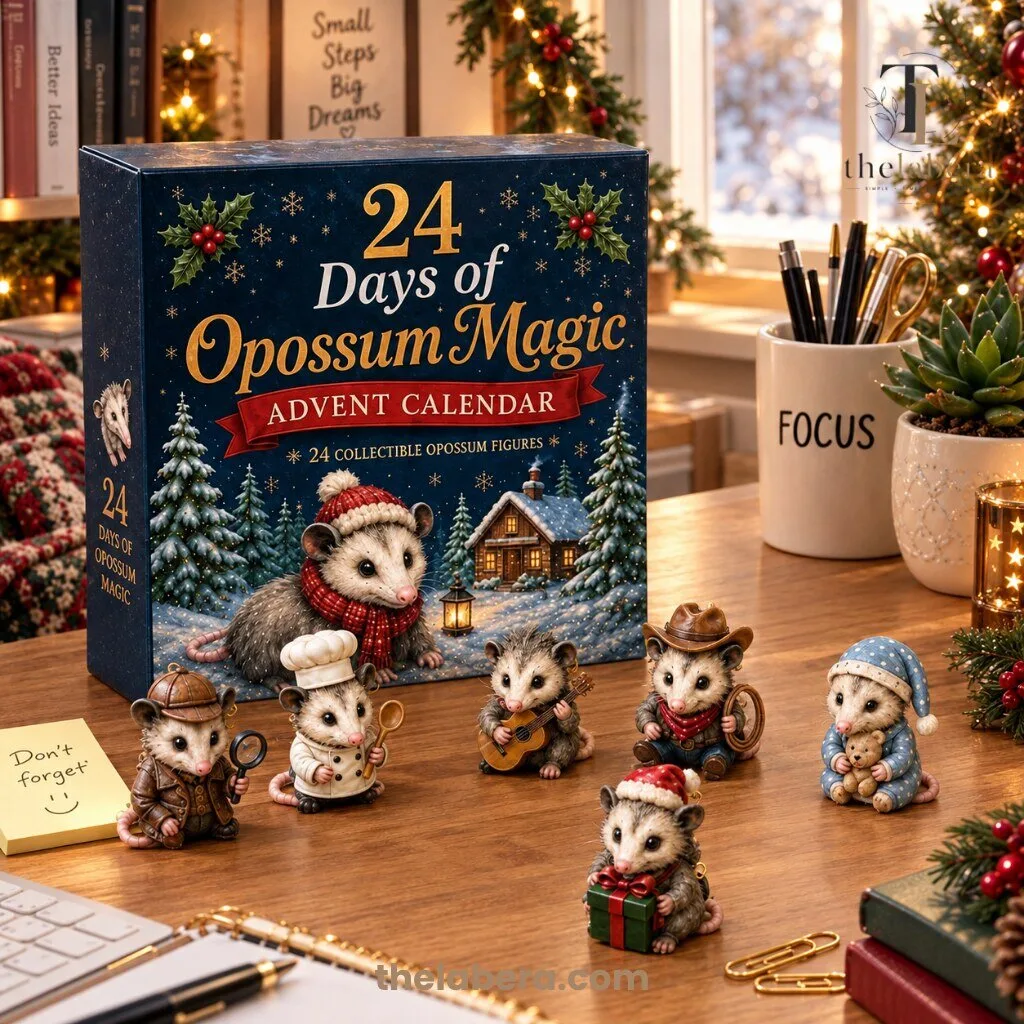 24 Days of Opossum Magic Advent Calendar with 24 Collectible Opossum Figures