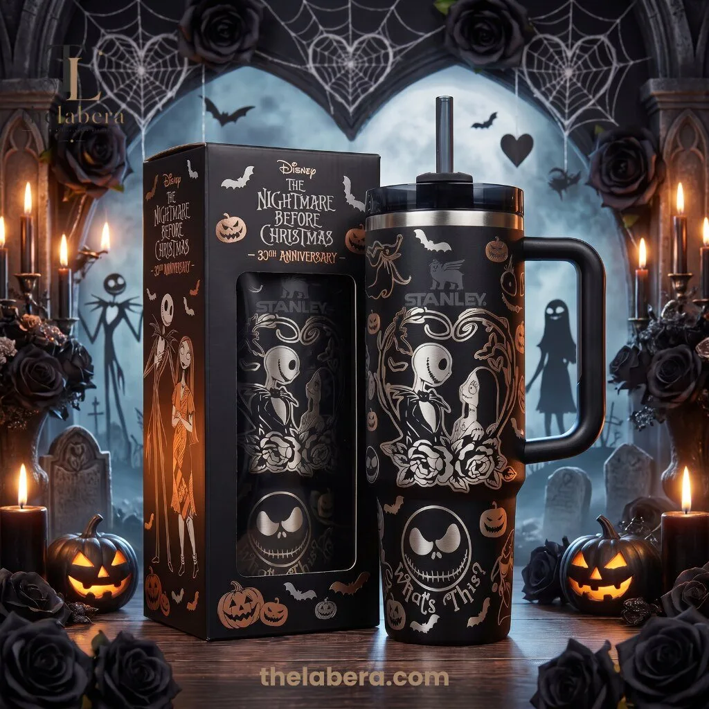 Disney The Nightmare Before Christmas 35th Anniversary Stanley Insulated Travel Mug