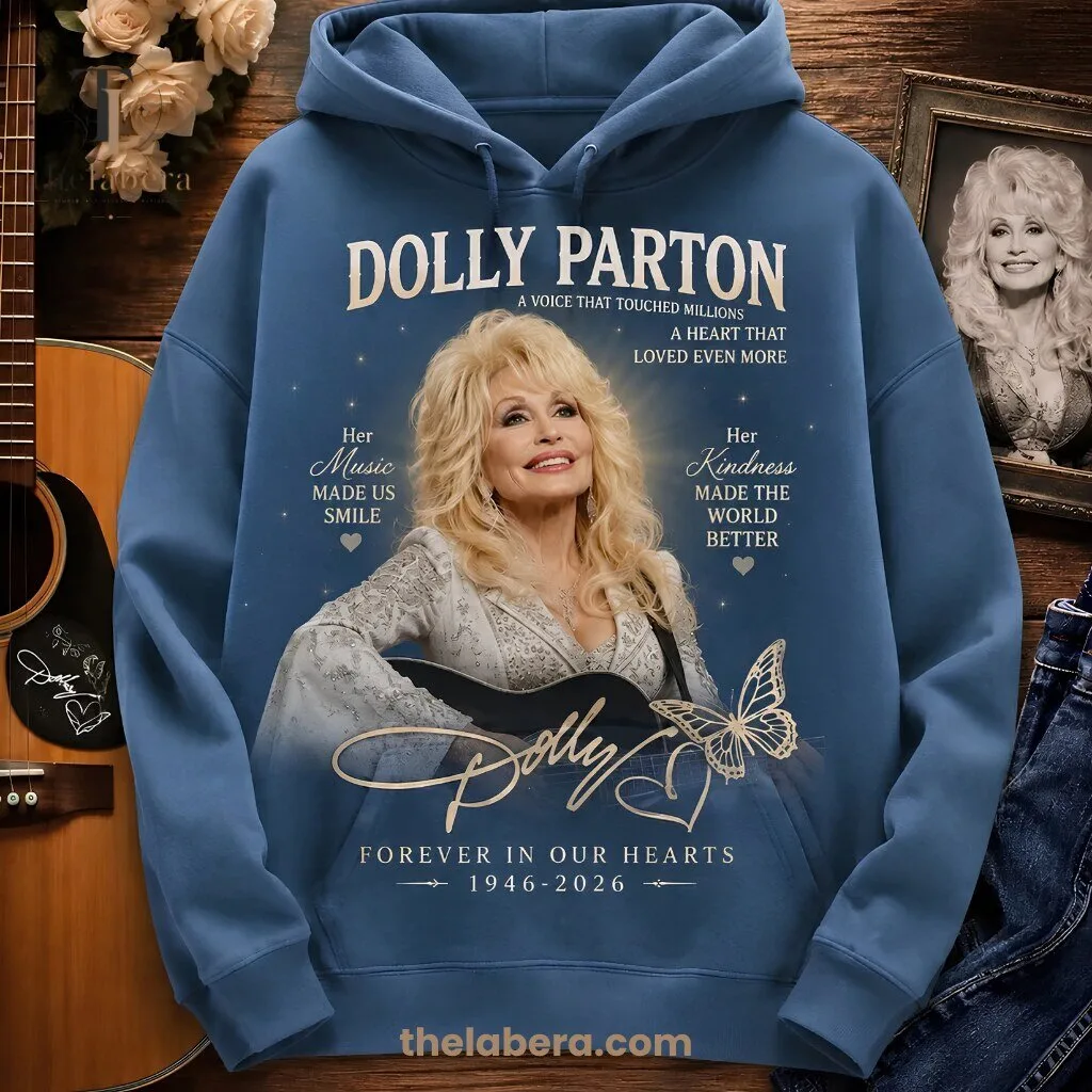 Dolly Parton Tribute Hoodie Forever in Our Hearts 1946-2026