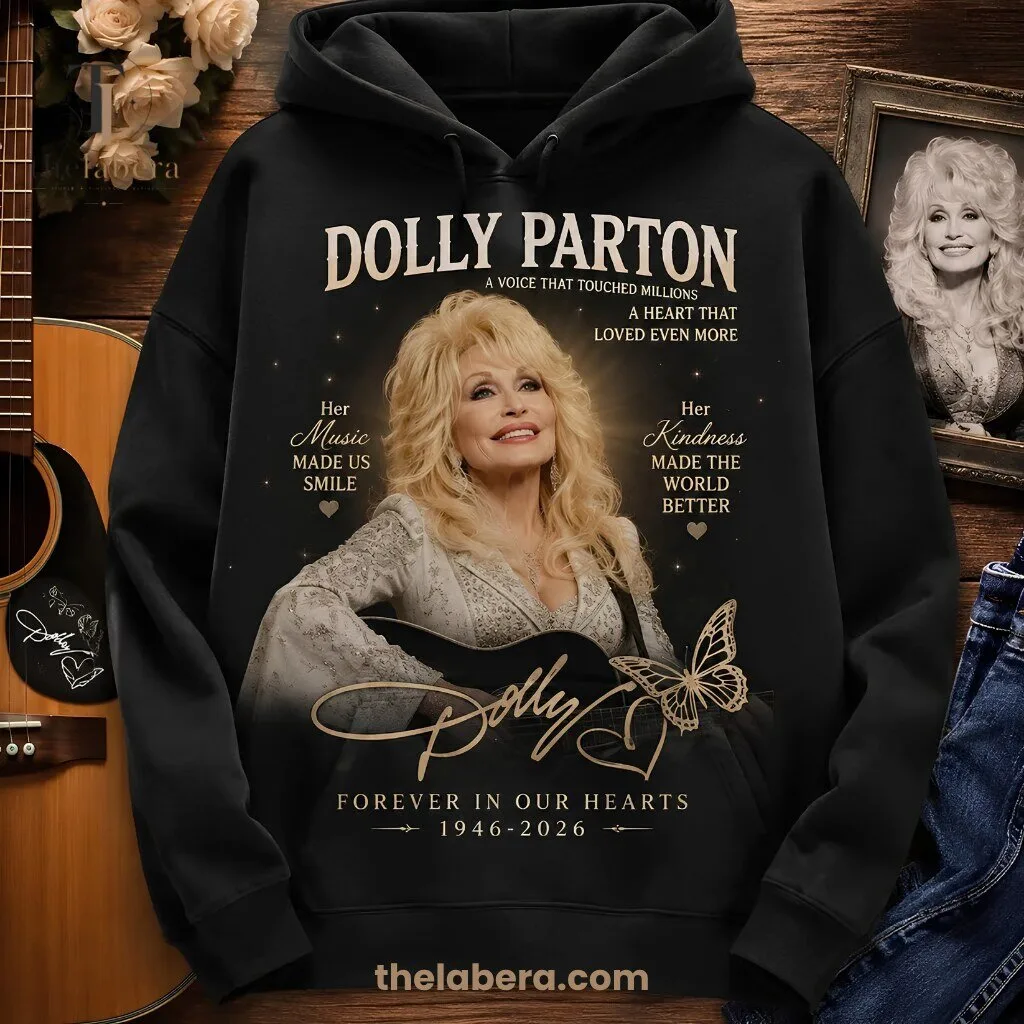 Dolly Parton Tribute Hoodie Forever in Our Hearts 1946-2026