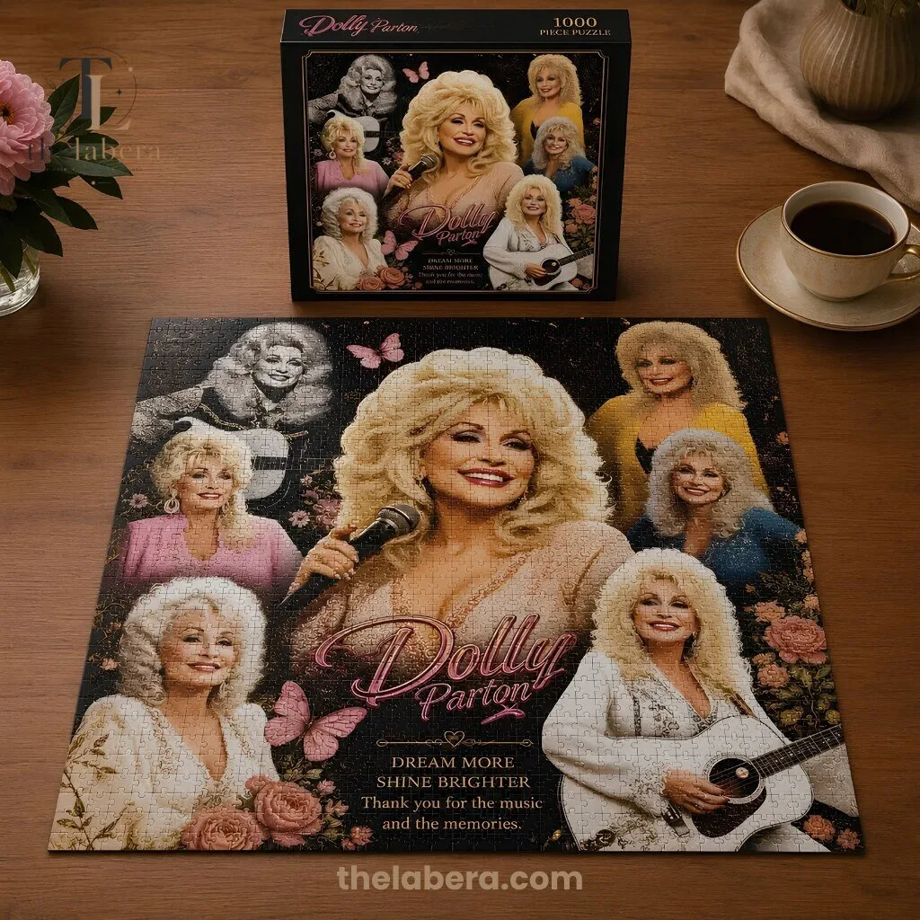 "Must-Have Collectibles: Dolly Parton Apparel and GTA 6 Figures" 5 Dolly Parton 1000 Piece Jigsaw Puzzle Dream More Shine Brighter