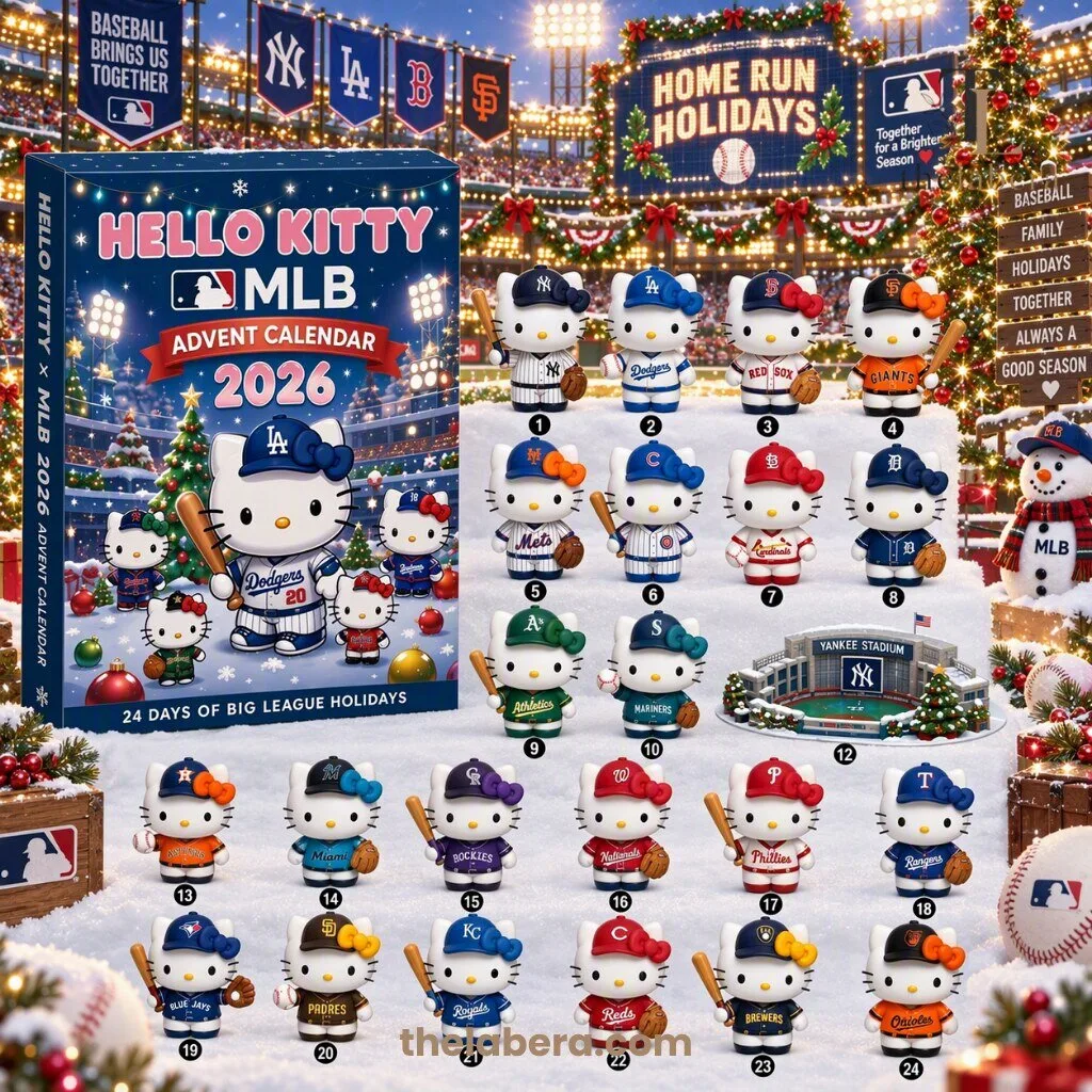 Hello Kitty MLB Advent Calendar 2026 24 Days Big League Holidays