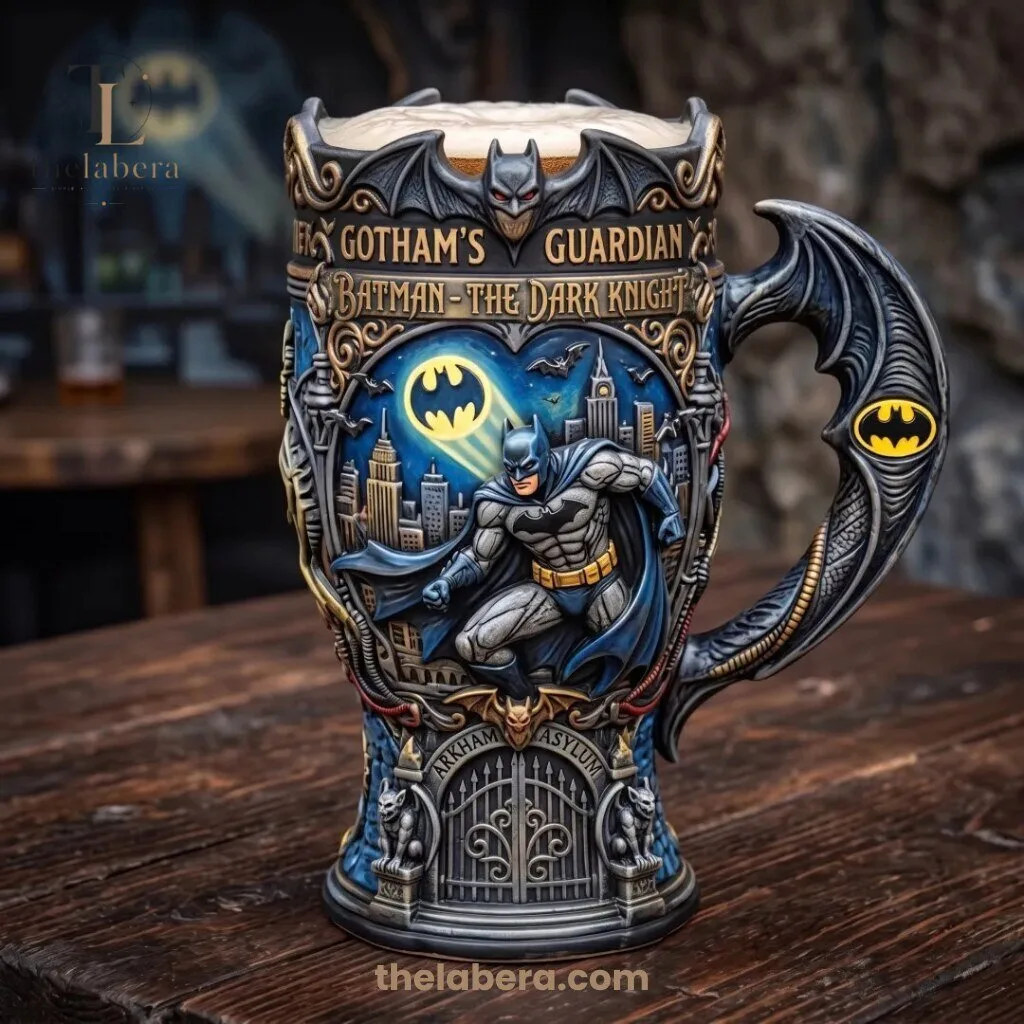 Batman Gotham Guardian Arkham Asylum Decorative Beer Stein Dark Knight 4 Batman Gotham Guardian Arkham Asylum Decorative Beer Stein Dark Knight