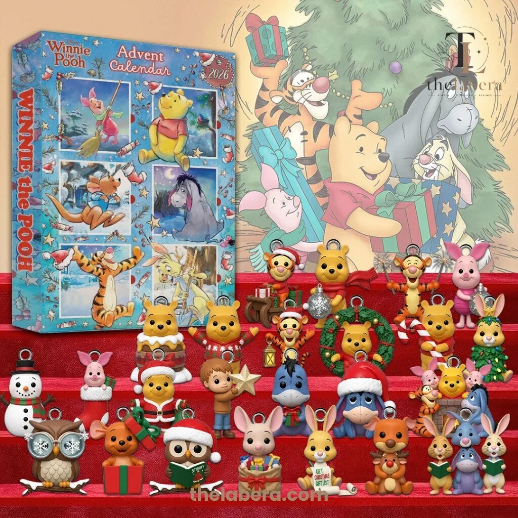 Winnie the Pooh Advent Calendar 2026 Christmas Countdown Charms