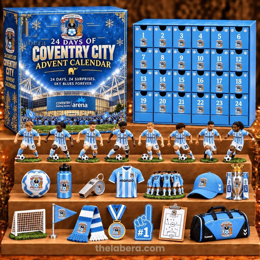The Labera 24 Days Football Club Advent Calendar Sky Blue 1 The Labera 24 Days Football Club Advent Calendar Sky Blue