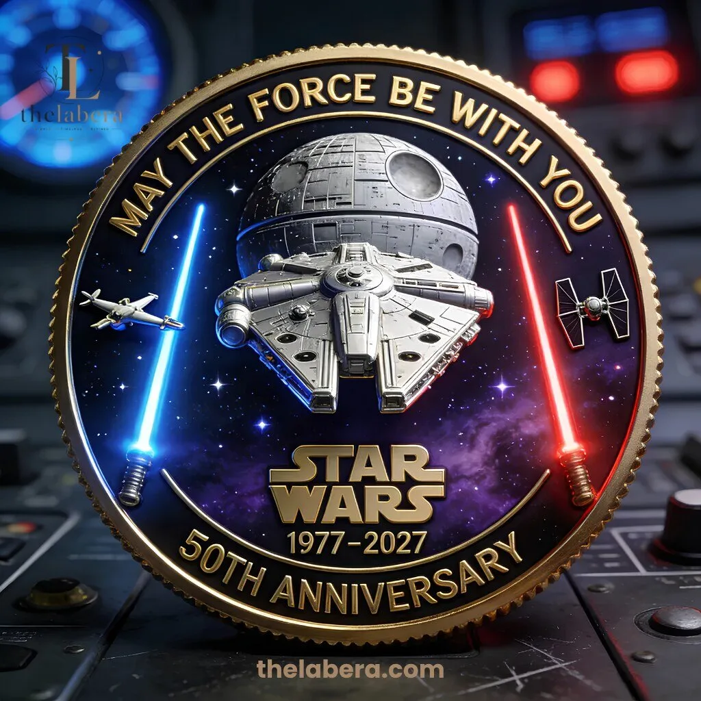 The Labera Star Wars 50th Anniversary May the Force Be With You Collector Coin