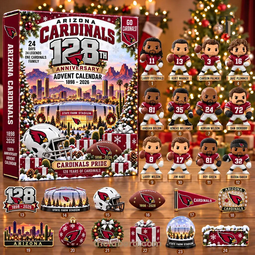 Arizona Cardinals 128th Anniversary Advent Calendar 1898-2026