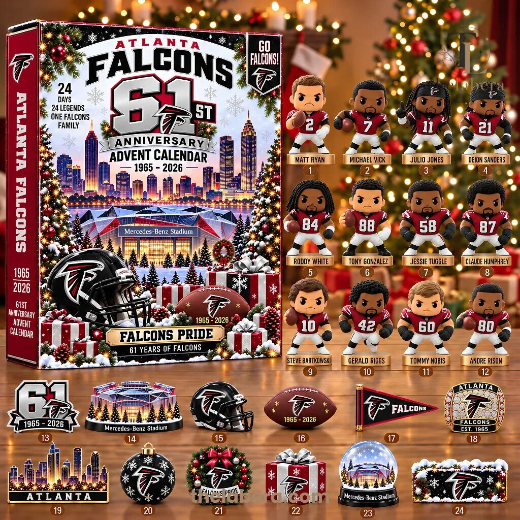 Atlanta Falcons 61st Anniversary Advent Calendar 1965-2026 2 Atlanta Falcons 61st Anniversary Advent Calendar 1965-2026