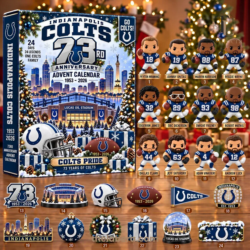 Indianapolis Colts 73rd Anniversary Advent Calendar 1953-2026 1 Indianapolis Colts 73rd Anniversary Advent Calendar 1953-2026