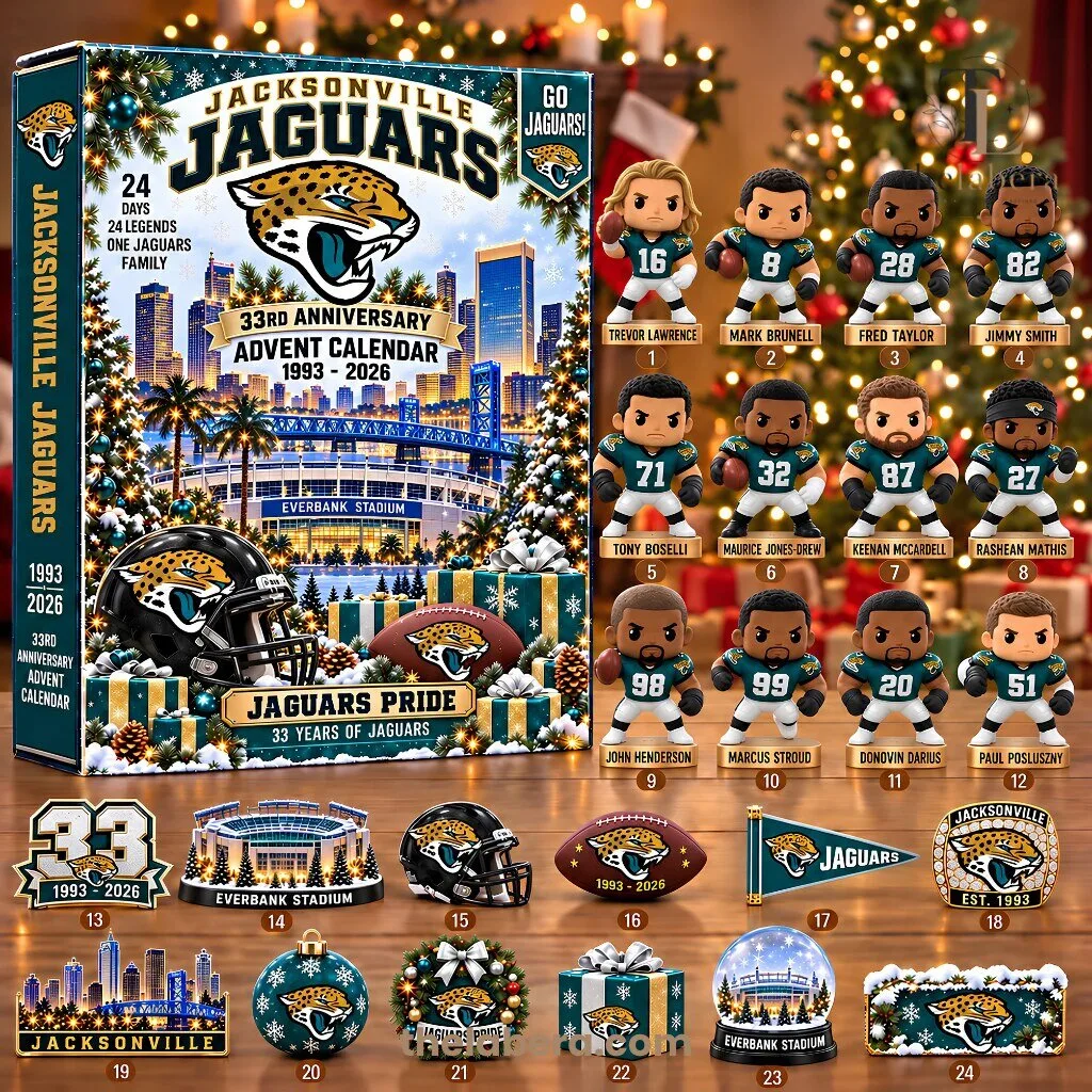 The Labera Jacksonville Jaguars 33rd Anniversary Advent Calendar 1993-2026