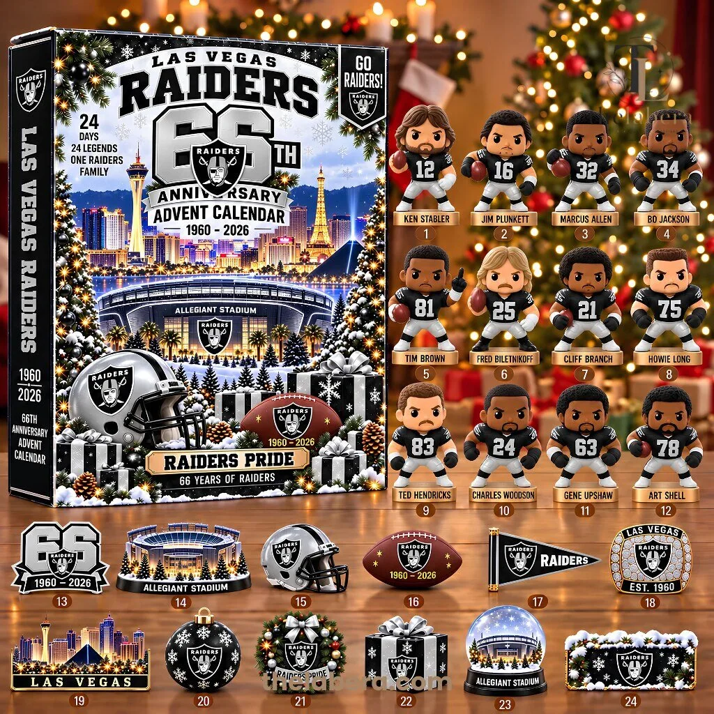 The Labera Las Vegas Raiders 66th Anniversary Advent Calendar 1960-2026