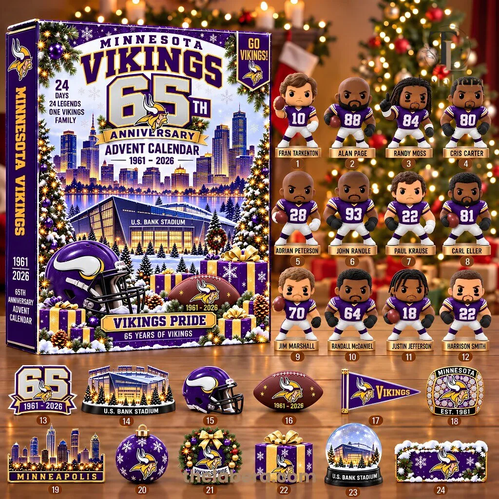The Labera Minnesota Vikings 65th Anniversary Advent Calendar 1961-2026