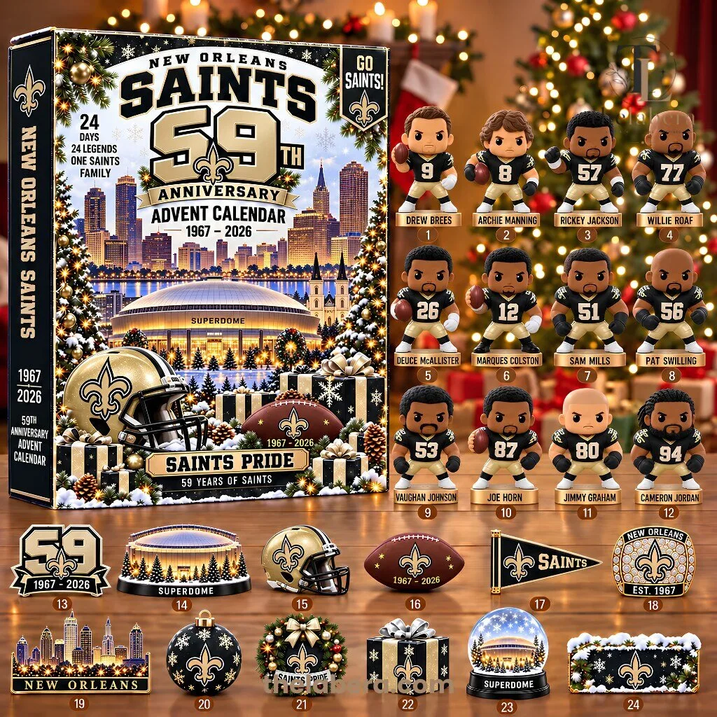 The Labera New Orleans Saints 59th Anniversary Advent Calendar 1967-2026