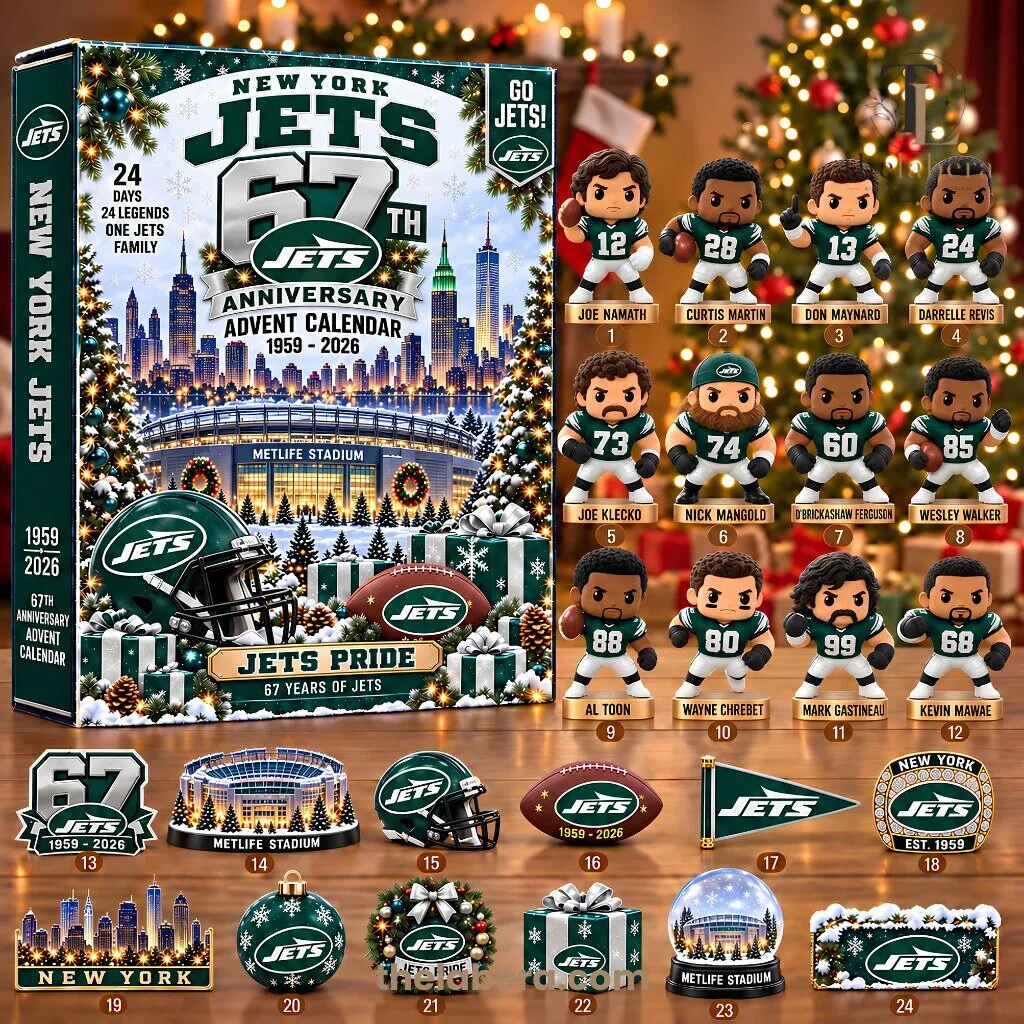 New York Jets 67th Anniversary Advent Calendar 1959-2026