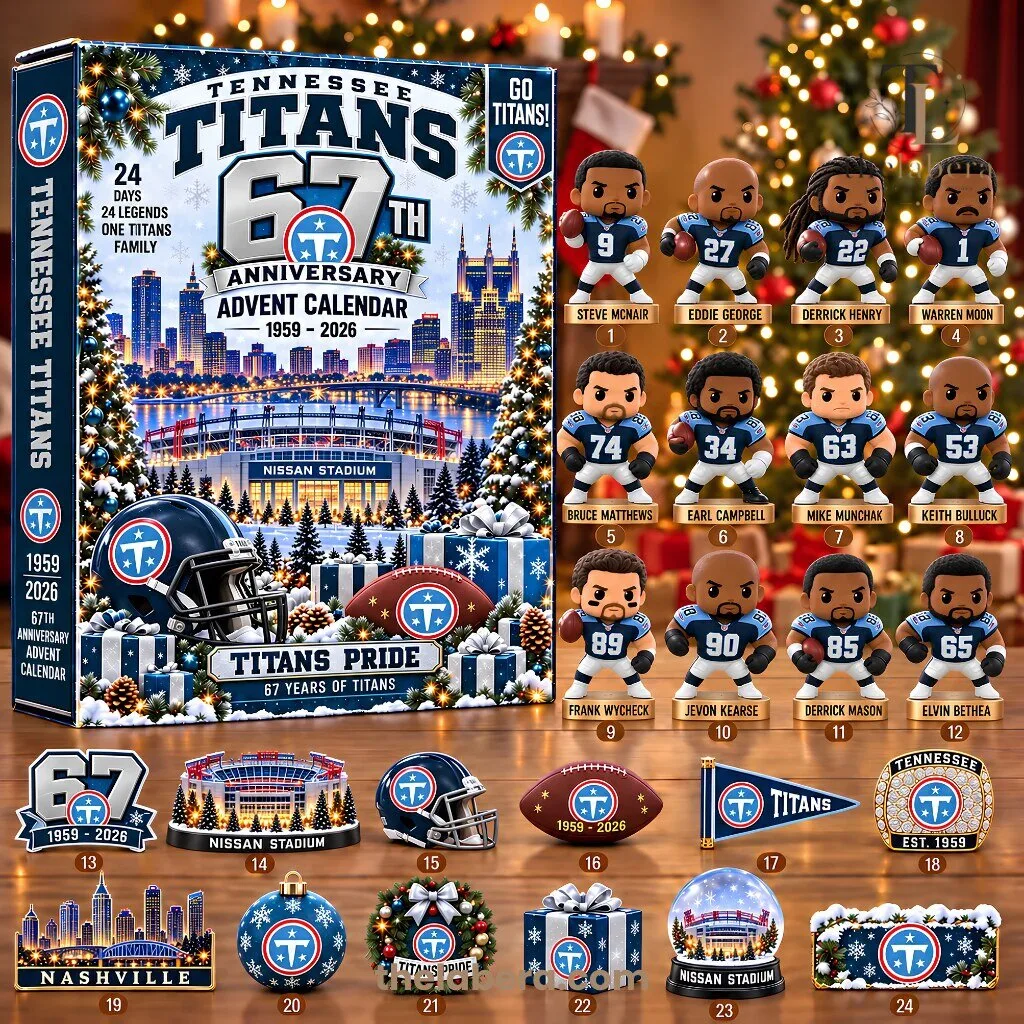 Tennessee Titans 67th Anniversary Advent Calendar 1959-2026