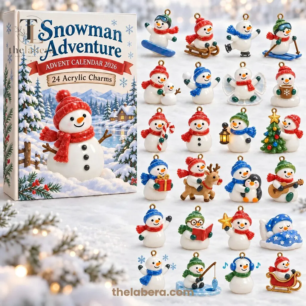 Snowman Adventure Advent Calendar 2026 24 Acrylic Charms 1 Snowman Adventure Advent Calendar 2026 24 Acrylic Charms