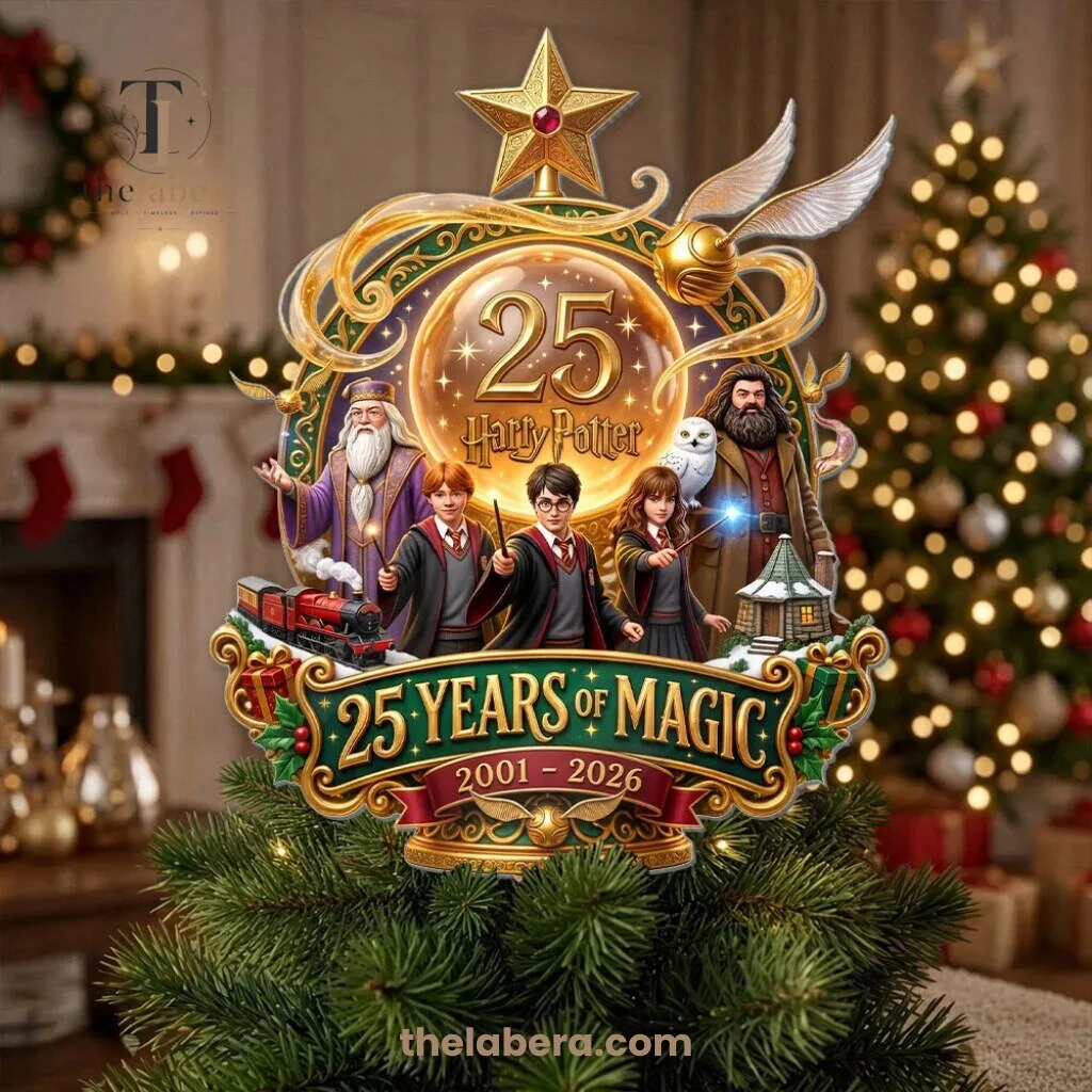 Harry Potter 25 Years of Magic 2001-2026 Acrylic Christmas Tree Topper 2 Harry Potter 25 Years of Magic 2001-2026 Acrylic Christmas Tree Topper