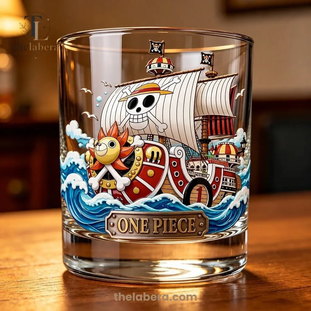 One Piece Pirate Ship Whiskey Glass 1 One Piece Pirate Ship Whiskey Glass